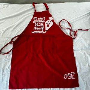Carlos Bakery Cake Boss red apron buddy OSFA